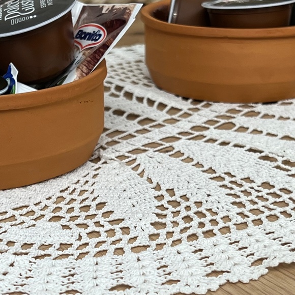 Oval White Knit Tablecloth, Table Linens, Tablecloth Crochet, Embroidered Runner - Picture 9 of 10